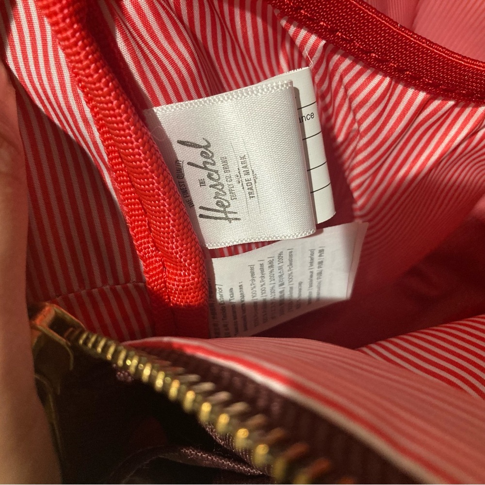 Herschel Burgundy Backpack NWOT - Picture 4 of 7